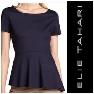 Elie Tahari Peplum Top